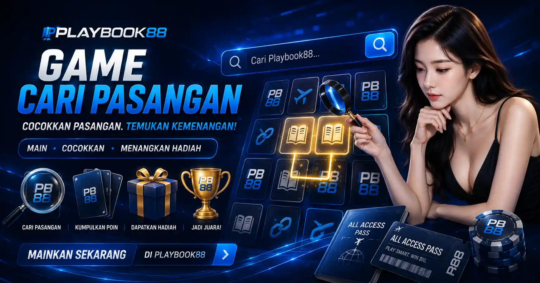 Game cari pasangan Playbook88 untuk latihan mengenali link resmi dan panduan